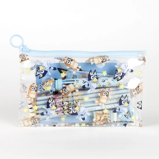 Bluey iroszer szett – gyerek iskolai keszlet ceruzakkal es rajzeszkozokkel