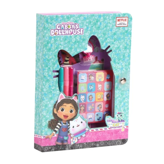 Gabby's Dollhouse kreatív könyv - kifestőkönyvek és kreatív szórakozás gyerekeknek