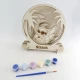 Creative Stitch készlet - fa motívumok festéshez, festékek és ecset 5 éves kortól gyerekeknek