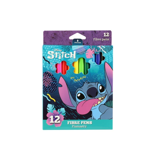 12 darab marker készlet a Disney karakter Stitch motívumával - gazdag színek rajzoláshoz vagy kiemeléshez