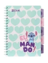 B5 spirálfüzet Stitch Pastel fülekkel