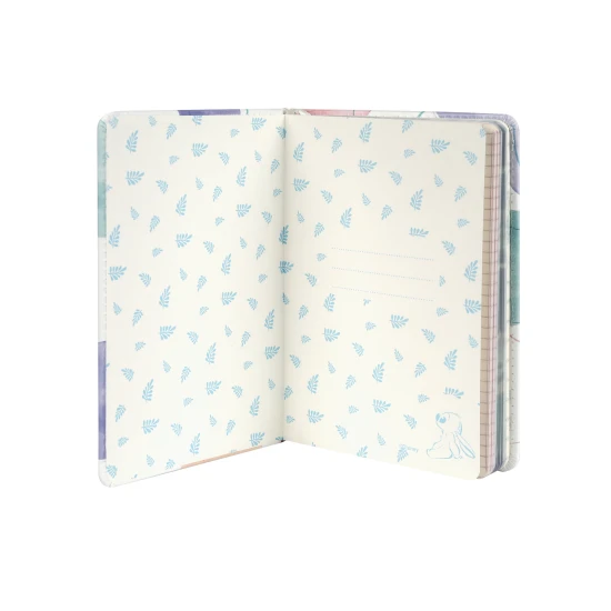 B6 jegyzetfüzet Stitch-el, 3D karakterrel, puha tapintású, ideális jegyzetelésre