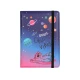 Coolpack Notebook Chill vibráció A5 Stitch Black Chill Vibes notebook A5 Stitch Black – elegáns, rugalmas szalaggal ellátott jegyzetfüzet gyerekeknek