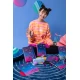 Coolpack Notebook Chill vibráció A5 Stitch Black Chill Vibes notebook A5 Stitch Black – elegáns, rugalmas szalaggal ellátott jegyzetfüzet gyerekeknek