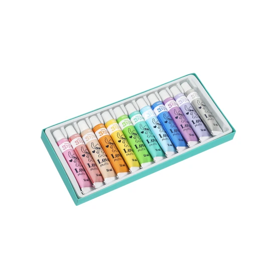 Coolpack Tempera festékek Stitch Pastel 12 db Tempera színek Stitch Pastel 12 db - pasztell színek festéshez