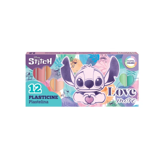 Coolpack Gyurma Stitch Pasztell 12 db Gyurma Stitch Pastel 12 db - biztonságos és puha gyurma gyerekeknek