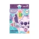12 pasztell marker készlet a Disney karakter Stitch motívumával - lágy színek rajzoláshoz vagy kiemeléshez