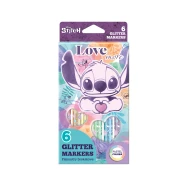 Csillogó jelzők Stitch Pastel 6 db