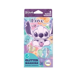 Csillogó jelzők Stitch Pastel 6 db Csillogó jelzők Stitch Pastel 6 db