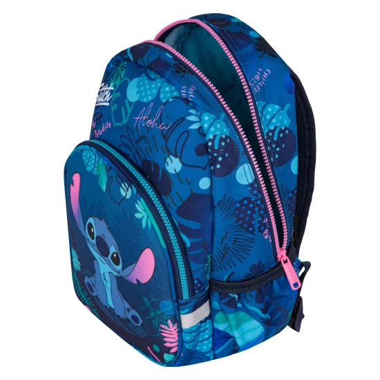 Coolpack Gyermek hátizsák Toby 33 cm Stitch Blue Toby Stitch Blue gyerek hátizsák állítható vállpántokkal és biztonsági síppal.