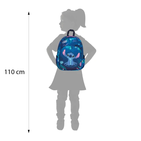 Coolpack Gyermek hátizsák Toby 33 cm Stitch Blue Toby Stitch Blue gyerek hátizsák állítható vállpántokkal és biztonsági síppal.