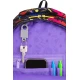Coolpack Prime Stitch Fekete iskolatáska két rekesszel és párnázott vállpántokkal.