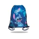 Stitch Blue sporttáska Stitch illusztrációval, pasztell színekkel és dupla húzózsinórral a hordozáshoz