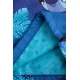 Stitch Blue sporttáska Stitch illusztrációval, pasztell színekkel és dupla húzózsinórral a hordozáshoz