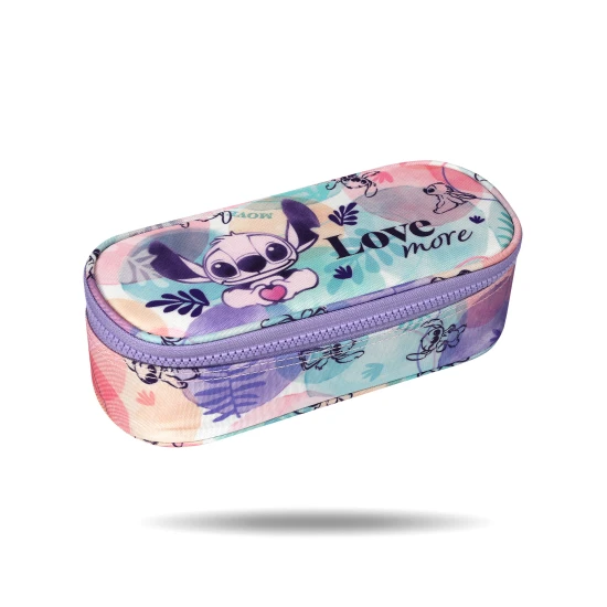 Campus Stitch Pastel tolltartó – praktikus szervező gumiszalaggal az írószerekhez és egy cipzáras hálós zsebbel.