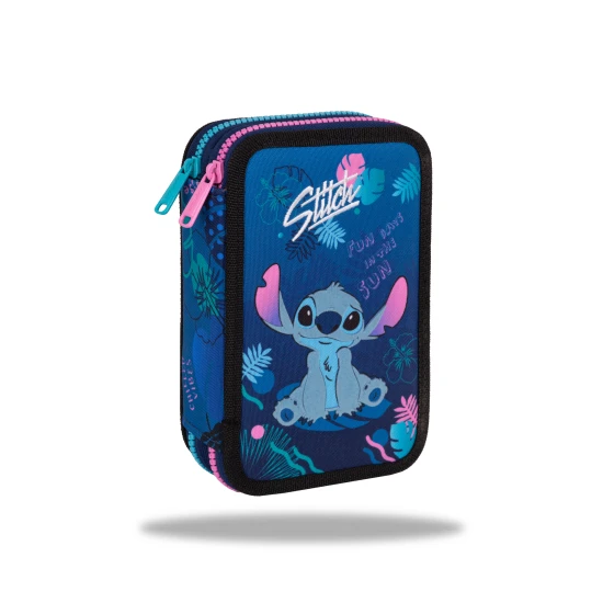 Coolpack Jumper emeletes tolltartó Stitch Blue Kétszintes tolltartó felszereléssel - Stitch Blue iskolás gyerekeknek
