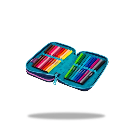 Coolpack Jumper emeletes tolltartó Stitch Blue Kétszintes tolltartó felszereléssel - Stitch Blue iskolás gyerekeknek