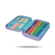 Coolpack tolltartó Jumper kétszintes Stitch Pasztell Kétszintes tolltartó felszereléssel - Stitch Pastel iskolás gyerekeknek