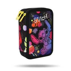 Jumper tolltartó, háromrétegű Stitch Black Jumper tolltartó, háromrétegű Stitch Black