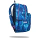 Iskolatáska Rider 43 cm Stitch Blue tágas rekesszel, zsebbel egy laptopnak és egy ivópalacknak.