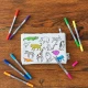 Eatsleepdoodle Világtérkép színező és mosható tolltartó MAPPEN