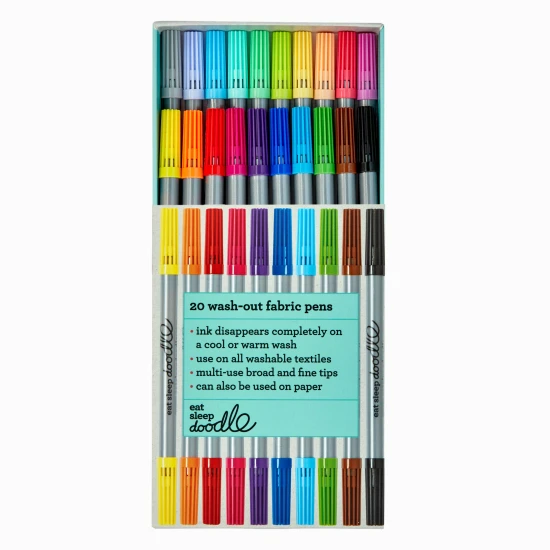 Eatsleepdoodle Kétoldalas mosható kéthegyű filctollak 20 db ARTWP