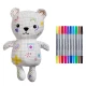 Eatsleepdoodle Artie a mackó Színezős és mosható DBEAR
