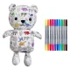 Eatsleepdoodle Artie a mackó Színezős és mosható Dino DINBEAR
