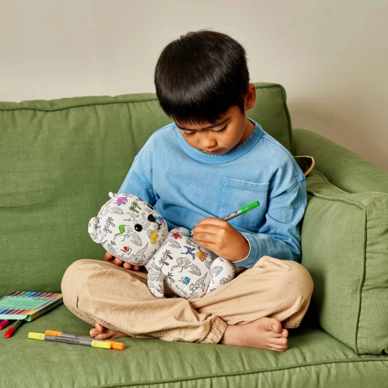 Eatsleepdoodle Artie a mackó Színezős és mosható Dino DINBEAR