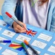 Eatsleepdoodle Világzászlók színező terítő Fesd és mosd FLAGTS