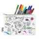 Eatsleepdoodle Világtérkép színező és mosható tolltartó MAPPEN
