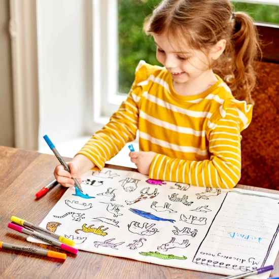 Eatsleepdoodle Színező tányéralátét World map Fesd és mosd! MAPPTG