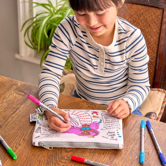 Eatsleepdoodle Sellő Színező és Mosható Tolltartó MERPEN