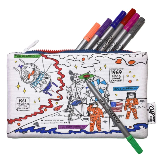 Eatsleepdoodle Színező és Mosható Tolltartó Space explorer SPPEN