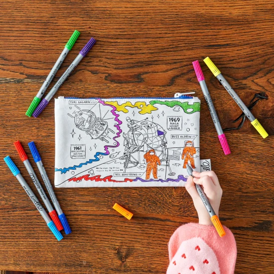 Eatsleepdoodle Színező és Mosható Tolltartó Space explorer SPPEN