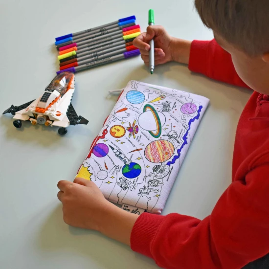Eatsleepdoodle Színező és Mosható Tolltartó Space explorer SPPEN
