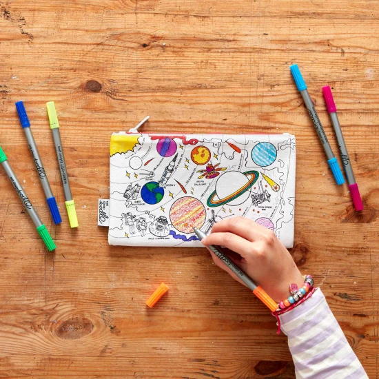 Eatsleepdoodle Színező és Mosható Tolltartó Space explorer SPPEN