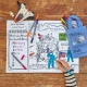 Eatsleepdoodle Színező tányéralátét Space explorer Fesd és mosd SPPTG