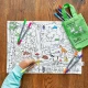 Eatsleepdoodle Színező Woodland tányéralátét festéshez és mosáshoz WOODPTG