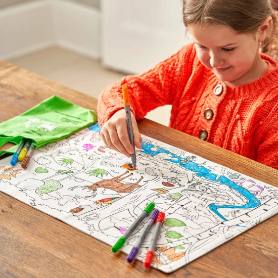 Eatsleepdoodle Színező Woodland tányéralátét festéshez és mosáshoz WOODPTG