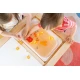 Glo Pals Sensory Glowing Cubes Daniel Tiger Glowing Fürdőkockák gyerekeknek, amelyek világítanak a vízben.