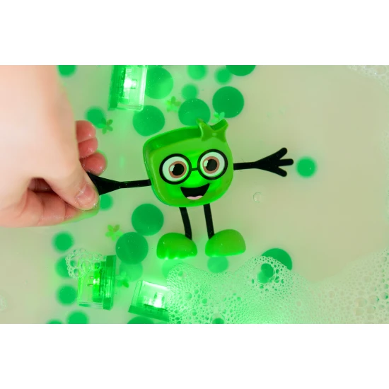 Glo Pals Set Pippa figura és 2 szenzoros fénykocka vízhez Glo Pals Set Pippa figura és 2 szenzoros vízkocka - világító fürdőjáték gyerekeknek.