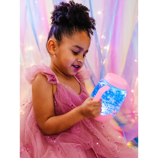 Glo Pals Sensory palack Rágógumi: világító játék gyerekeknek rózsaszín dizájnnal.