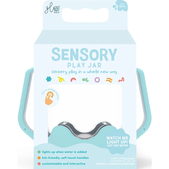 Glo Pals Sensory palack Frosty blue: világító játék gyerekeknek kék dizájnnal.