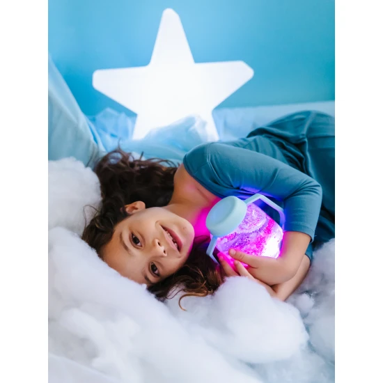 Glo Pals Sensory palack Frosty blue: világító játék gyerekeknek kék dizájnnal.