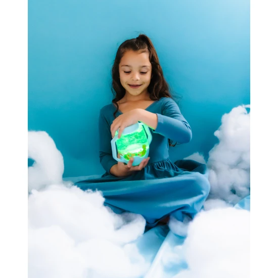 Glo Pals Sensory palack Frosty blue: világító játék gyerekeknek kék dizájnnal.