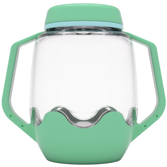 Glo Pals Lucky Charm szenzoros palack: világító játék gyerekeknek zöld dizájnnal.