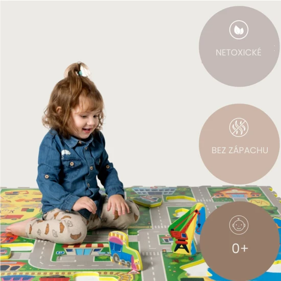 Hozz létre egy fantasztikus kirakós várost cserélhető járművekkel.