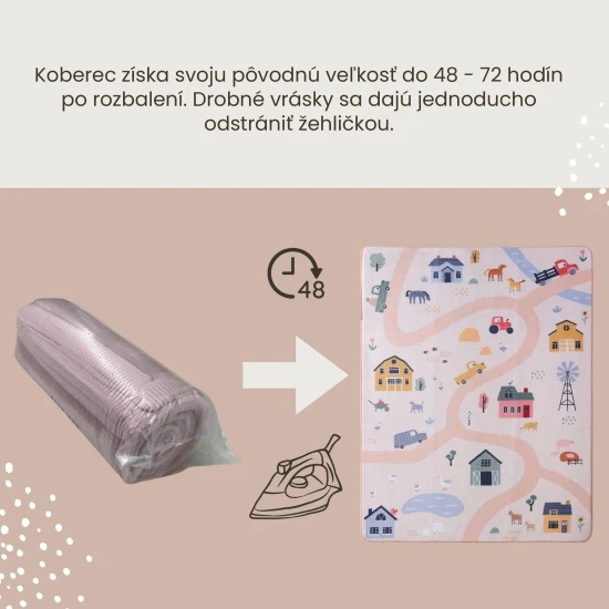 Farm gyerekszőnyeg a biztonságos és kényelmes játékhoz.