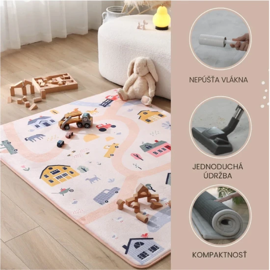 Safari gyerekszőnyeg a biztonságos és kényelmes játékhoz.